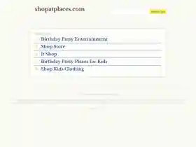 Shopatplaces.com promo codes 